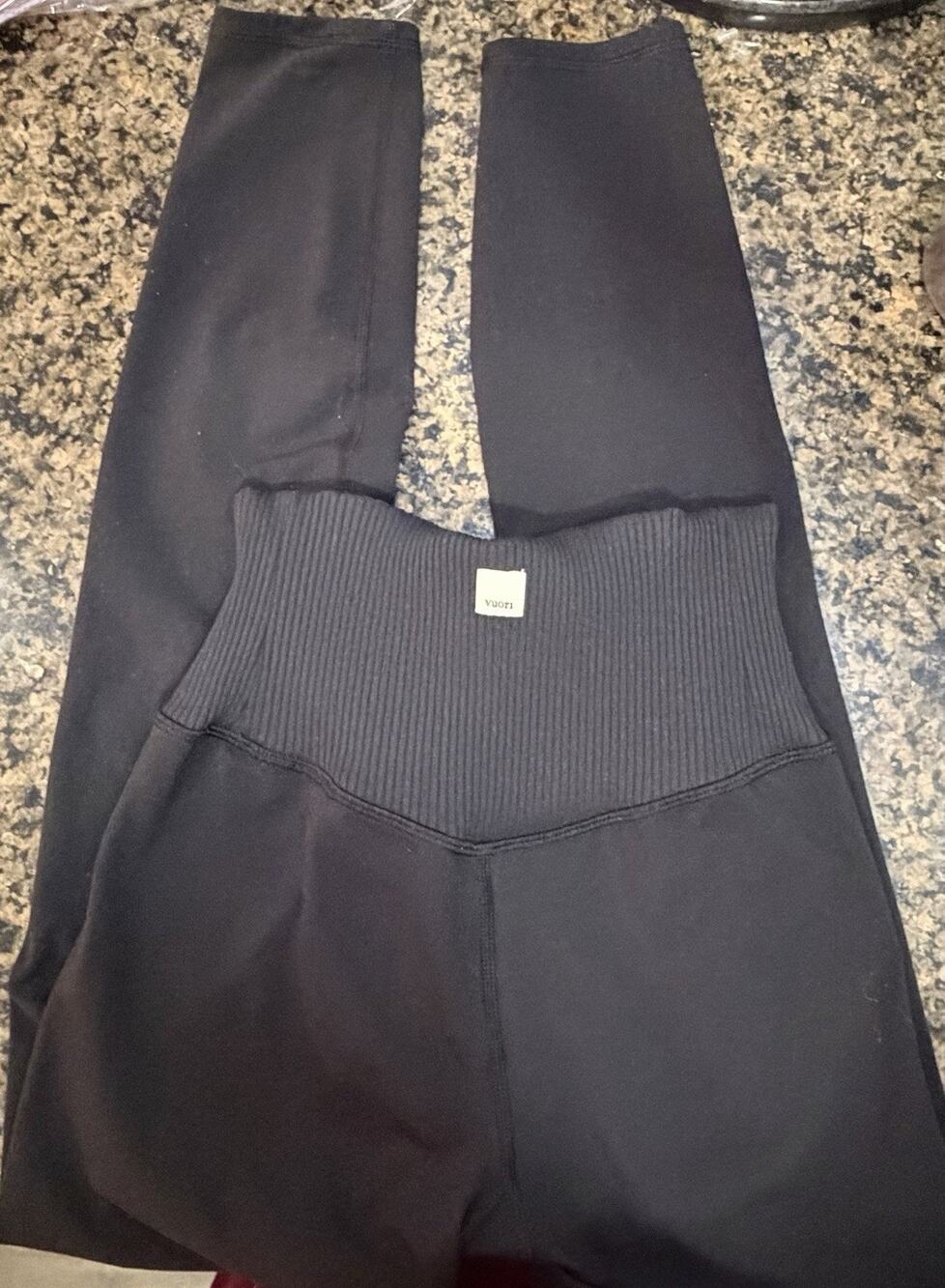 Vuori Women’s Rib Studio legging Black Sz X-Small